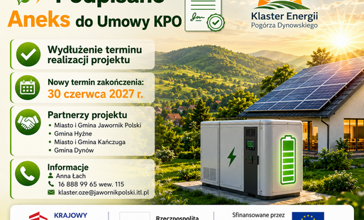 Aneks do umowy dla projektu Klastra Energii Pogórza Dynowskiego