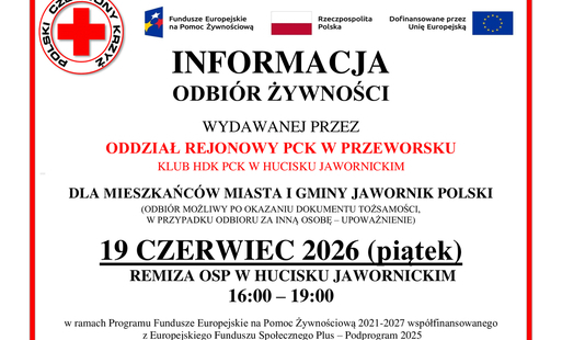 Informacja o wydawaniu żywności