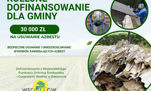 Kolejne dofinansowanie na usuwanie azbestu