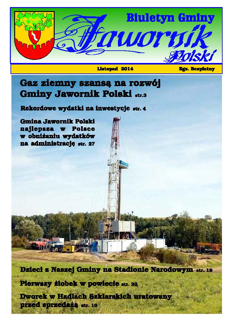 Read more about the article Biuletyn Gminy Jawornik Polski 2014