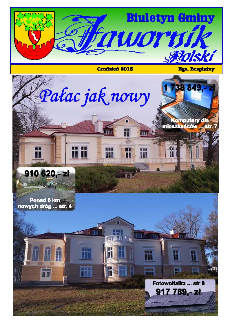 Read more about the article Biuletyn Gminy Jawornik Polski 2015