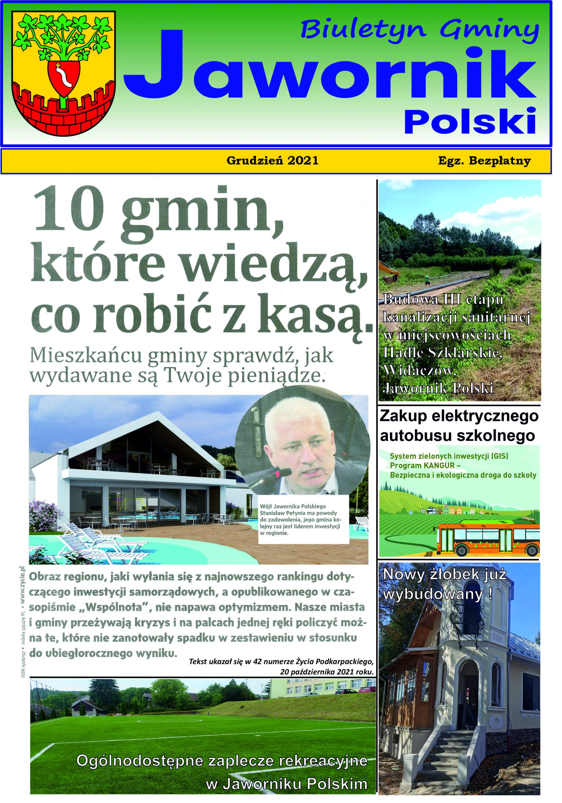 Read more about the article Biuletyn Gminy Jawornik Polski 2021