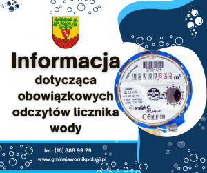 Read more about the article Informacja dotycząca obowiązkowego podawania stanu licznika wody