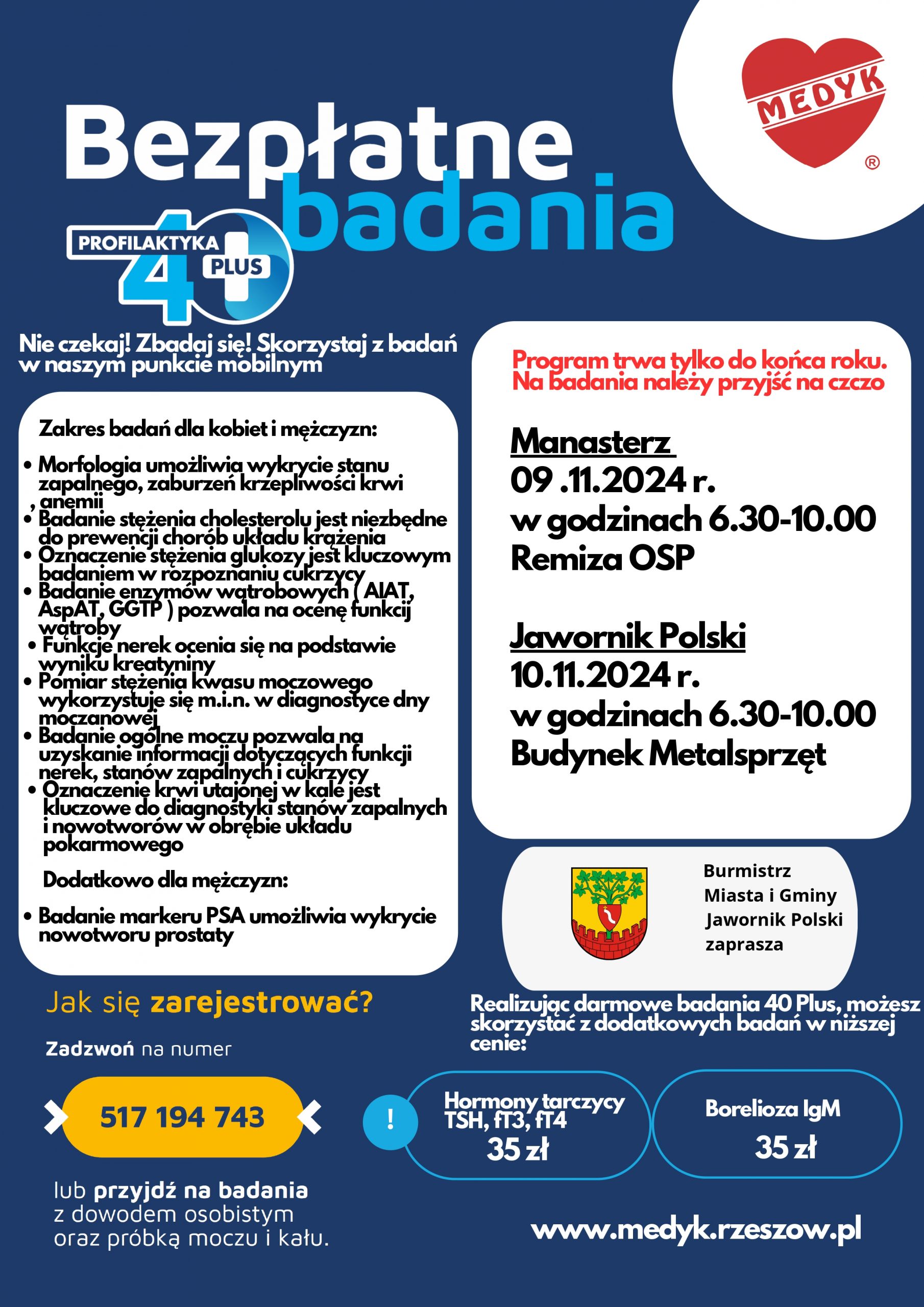 Read more about the article Badania profilaktyczne 40plus